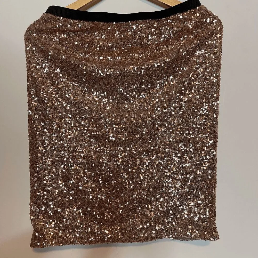 The Limited Sequin Holiday NYE Skirt Glam Y2K